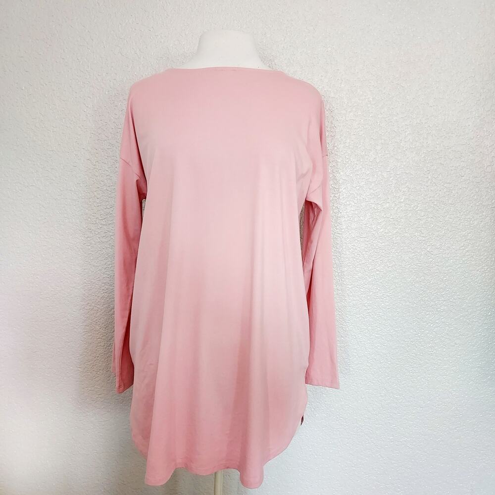 J. Jill Light Pink Long Sleeve Tunic Size M